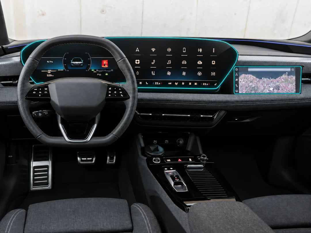 Displayschutzfolie für Audi A6 e-tron (GH) ab 2025 mit Beifahrerdisplay