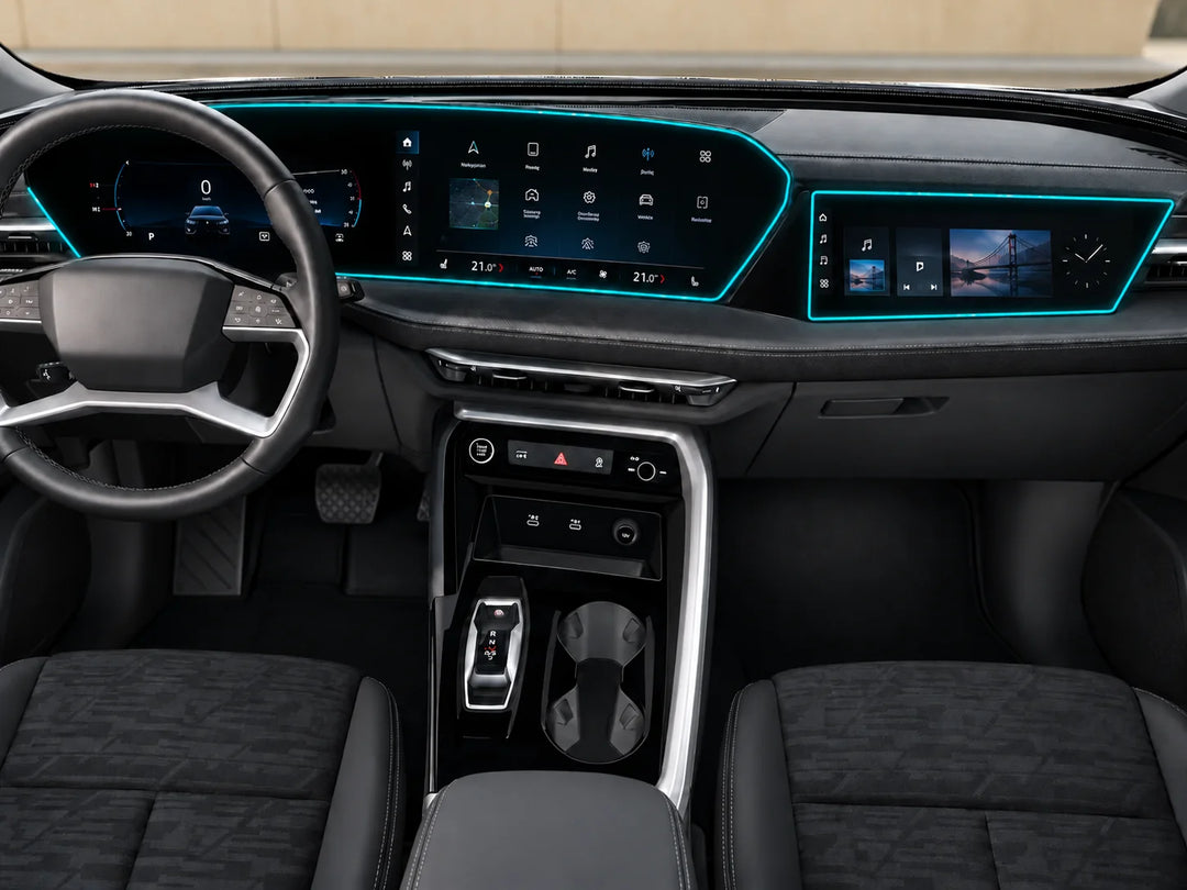 Displayschutzfolie für Audi Q5 / SQ5 (GU) ab 2024 mit Beifahrerdisplay
