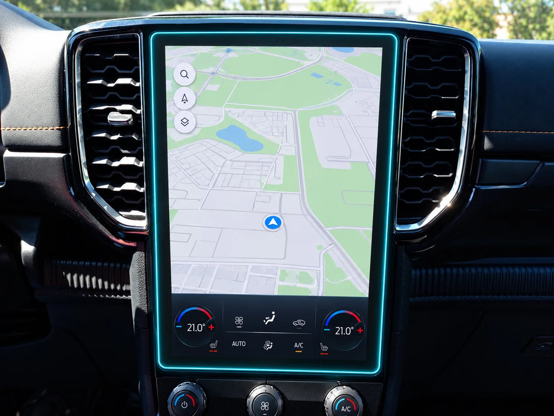 Displayschutzfolie für Ford Ranger / Raptor ab 2024 (12 Zoll)