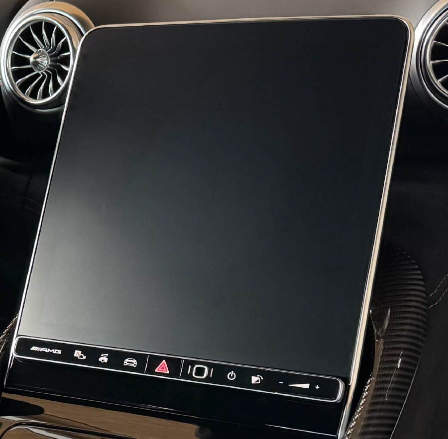 Display mit matter NaviShield Folie